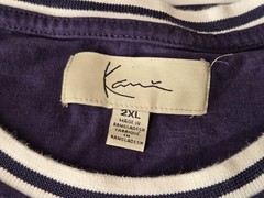 Karl Kani Y2K Short Sleeve Blue Crewneck T-Shirt Vintage Mens 2XL EUC