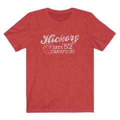 Hickory Champs “Vintage Look” 50/50 Blend T-Shirt – hoosiers indiana basketball