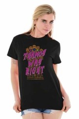 Bad Guy Was Right Funny Nerdy Comic Villain Adult Short Sleeve Crewneck Tee