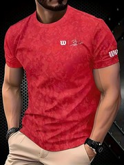New men’s T-shirt for Summer 2026 quick-drying tennis breathable sportswear