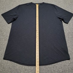 Travis Mathew Shirt Mens Extra Large Heather Black All Adrift Henley Soft Casual
