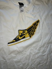 Vintage Air Jordan 1 Jordan Brand T Shirt Og Y2k Sz 3xl White Yellow
