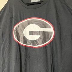 Georgia Bulldogs Football Fanatics T-Shirt Black Short Sleeve 30″ x 34″