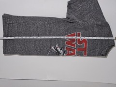 Star Wars Fighter Chasing X Wing Gray And Red Distressed T Shirt Size LG