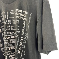 Vintage Fashion Victim F Everything Political Sarcasm Humor 90’s USA Tshirt Sz L