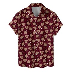 Funny Heart Hawaiian Shirt Adult Humor Aloha Vacation Couple Party Shirt