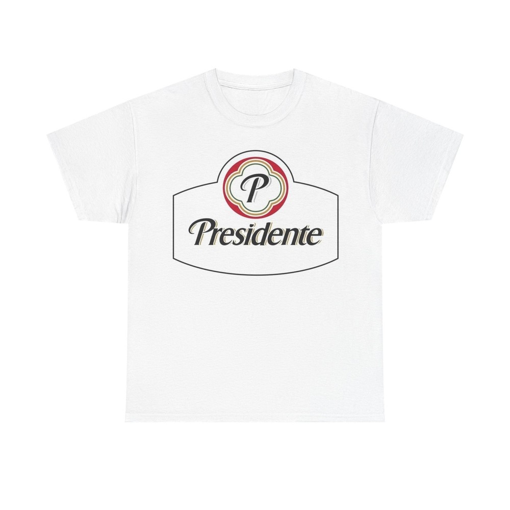 Presidente Beer Shirt Dominican Republic Graphic Logo Unisex Heavy Cotton Tee