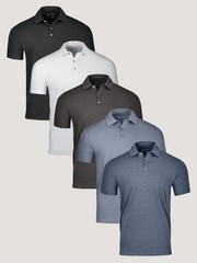 Fresh Clean Threads Best Sellers Polo 5-Pack – TALL FIT – SHIPS FREE!