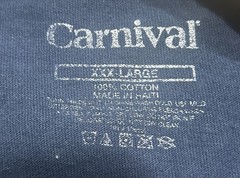 CARNIVAL CRUISE LINE CRUISING THROUGH PARADISE – 3XL BLUE T-SHIRT