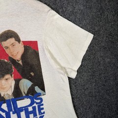 Vintage Mew Kids On The Block Shirt Mens Small White 80s 1989 Band Hangin Tough