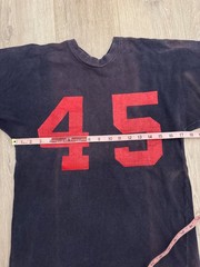 vintage 60s Football Athletic Tee Cotton S USA Made 50s Russell Sunfaded True