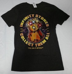 Official Marvel Thanos The Infinity Gauntlet Grey Mens T-shirt XS S M L XL
