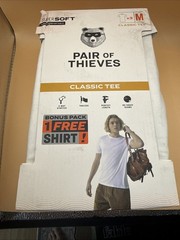 Pair of Thieves Men’s Classic tee Crewneck Tees 3pk White Medium New in Package