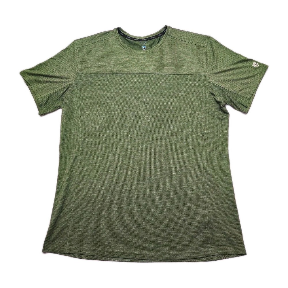 Kuhl Engineered Krew TShirt Mens XL Green Wicking UPF Breathable Outdoor Hiking
