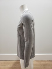 Avirex Men’s AVH192K07 Long Sleeve T-shirt Gray Size S