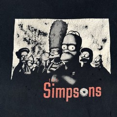 Vintage The Simpsons Sopranos Shirt Men’s 2XL Black TV Show Distressed
