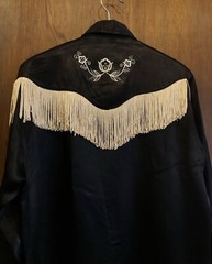 Men’s Embroidered Western Fringes Shirt Wedding Cocktail Attire Gift for Him