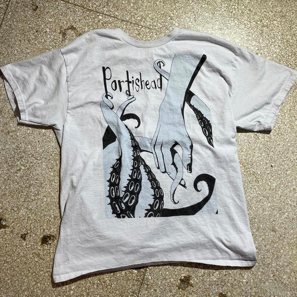 Portishead band Retro style White T shirt short sleeve tee S-5XL NH16097