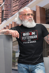 Joe Biden Funny T-shirt Biden Fetterman 2024 Shirt It’s A No Brainer Trump 2024