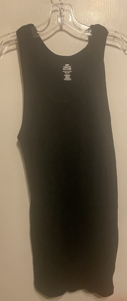 Pro Club (2 pack) of Men’s Tank Tops Cotton Ribbed Black Slim SIze Large NWOT