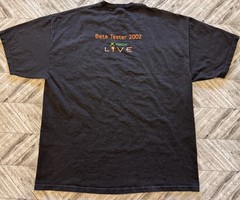 VTG Xbox Live T-Shirt Mens XL Black Beta Tester 2002 Gaming Rare Streetwear Y2K