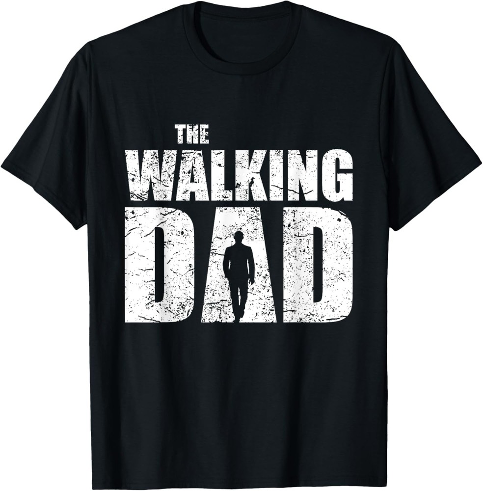 Mens THE WALKING DAD funny saying dad father man retro vintage T-Shirt