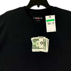 Nike Air Jordan AJ3 T-Shirt Pure Money Men XL Cash Black IQ6952-010 New