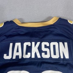 Nike NFL Mens XL Los Angeles Rams Steven Jackson 39 Jersey Navy Gold On Field