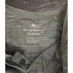 Tommy Bahama IslandZone Shirts Mens 3XLB Lot 2 Blue Crew Grey Polo Henley UPF 30