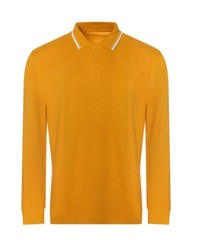 Personalised Custom Just Polos Awdis Long Sleeve Tipped 100 Polo Casual JP103