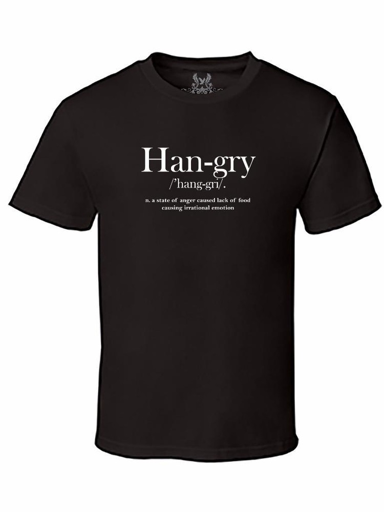 NW MEN’S PRINTED HANGRY FUNNY HIPSTER DESIGN COTTON T-SHIRT ALL COLOR & SIZE