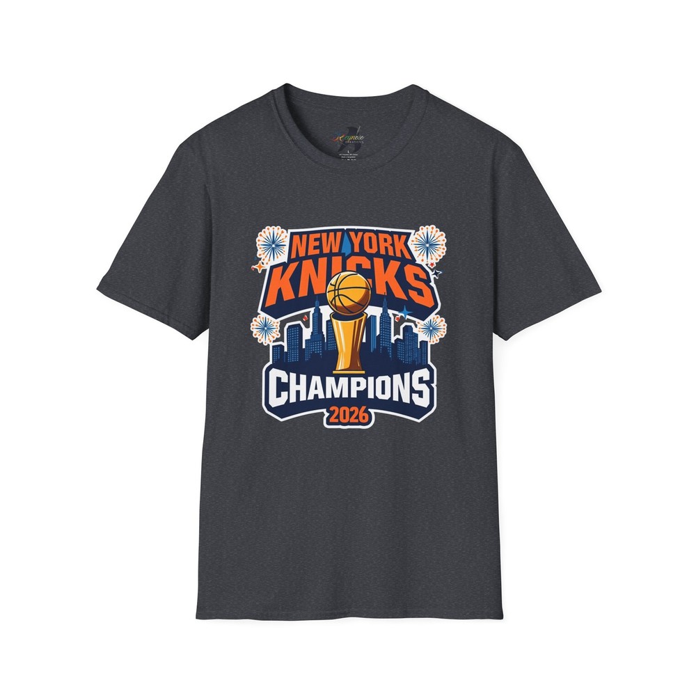 New York Knicks Champions T-Shirt | Basketball City Skyline