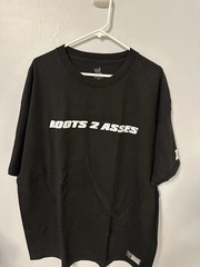 WWE The Rock “Boots 2 Asses” Double-Sided Graphic Tee Men’s XL Black