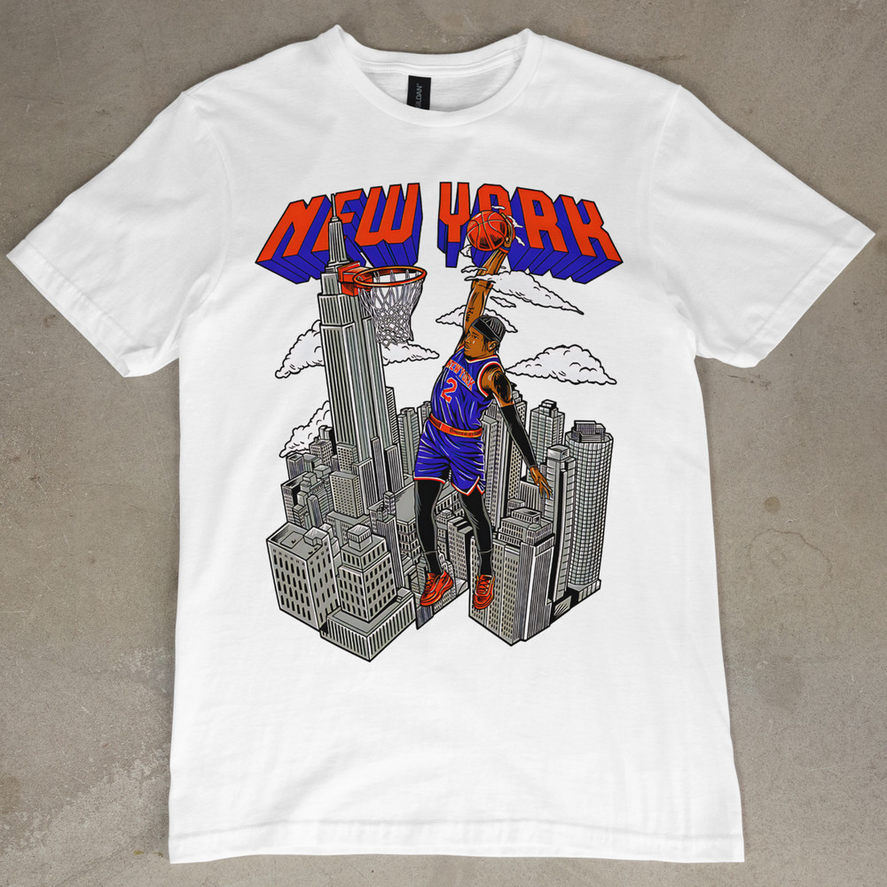 Deuce Miles McBride Graphic Tee New York Knicks Jersey Retro T-Shirt Vintage NBA