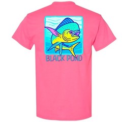 Black Pond Saltwater Series Men’s T-shirt Offshore Fishing Mahi Dorado Dolphin