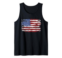 American Flag USA United States of America US 4th of July Tank Top