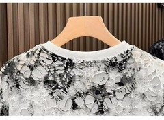Men Luxury Fashion Trendy Diamond Ripped Hole Casual Summer Streetwear T-Shirt