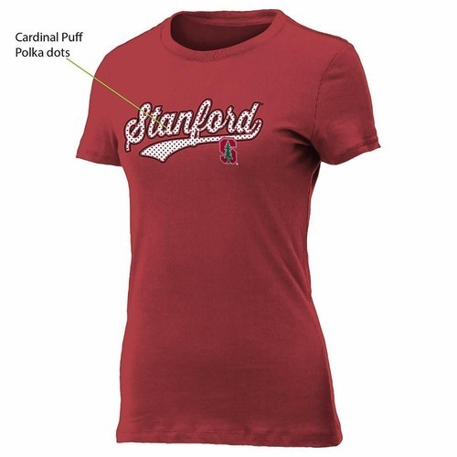 New Stanford University Cardinal Official NCAA College T-Shirt Red Womens Size L