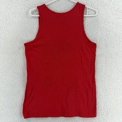 The North Shore Tank Top Shirt Mens Small Red Graphic Haleiwa Hawaii Parody