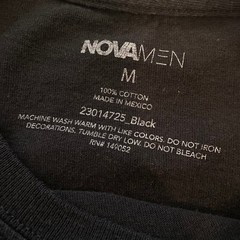 Nova Men No Face Or Case T-Shirt Mask Gold Chain Short Sleeve Tee Black Medium