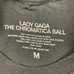 Lady Gaga The Chromatica Ball Tour 2022 T-Shirt Black • Medium