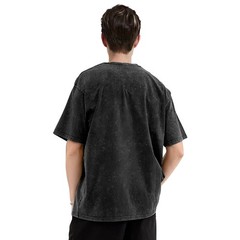Vintage Sun Pattern Acid Wash Oversized T Shirt for Men and Women Heavyweight Co