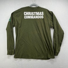 Timberland Weathergear T Shirt Mens XL Green Christmas Commandos Casual Y2K USA