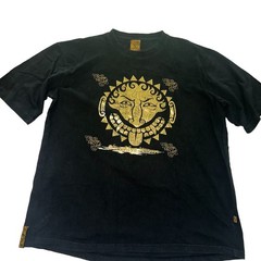 Vtg Y2K Brooklyn Xpress Shirt Mens XL Oversize Embroidered Foil Aztec Express