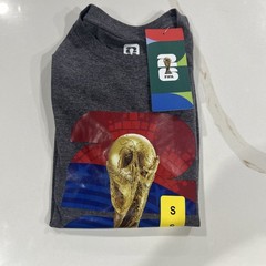 FIFA World Cup 2026 T-Shirt Gray Outerstuff Can Mex USA Soccer Graphic Men Small