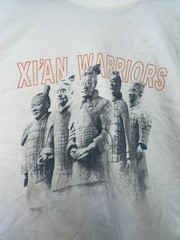 Xian Warriors China T Shirt Terracotta Lifting Large Pandak Mens Vintage