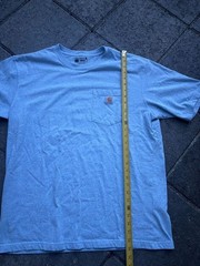 Carhartt K87 Loose Fit Heavyweight Short-Sleeve Pocket T-Shirt in Heather Blue