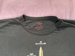 Rothco Choose Your Caliber Shirt Mens XL Black Bullet Cal Sizes Graphic Tee