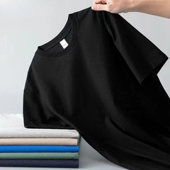 100% Pure Cotton Round Neck Short Sleeved T-shirt for Men and Women’s New Summer