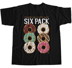 1Tee Mens Check Out My Six Pack Donut Lover T-Shirt